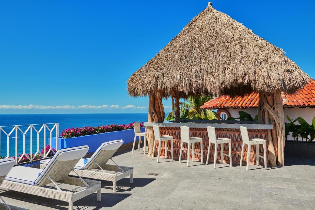 Hotel Luxury Patio Azul (Adults Only) Puerto Vallarta Exterior foto Rooftop bar at the Hotel El Ganchán