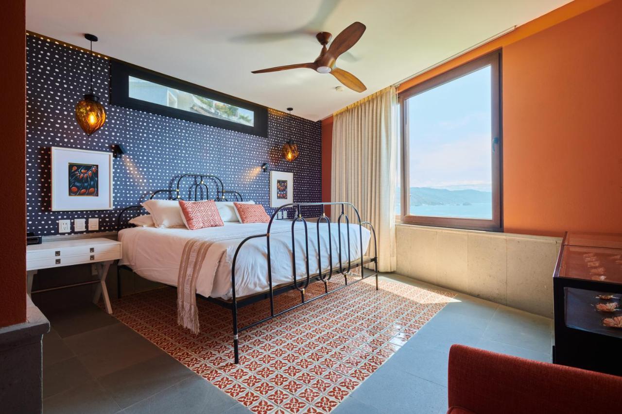 Hotel Luxury Patio Azul (Adults Only) Puerto Vallarta Exterior foto A bedroom at the hotel