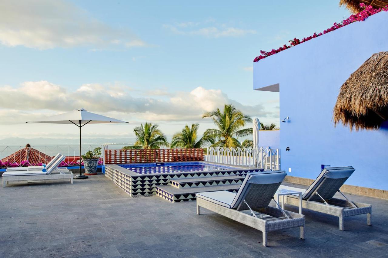 Hotel Luxury Patio Azul (Adults Only) Puerto Vallarta Exterior foto Rooftop pool at the Hotel Habita, Tulum, Mexico